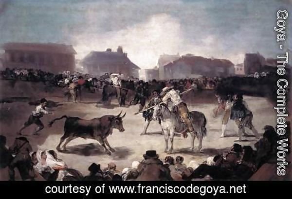 Goya - Village Bullfight