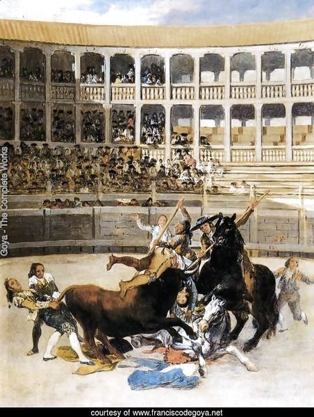 Picador Caught By The Bull