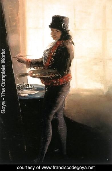 Goya - Self Portrait In The Workshop