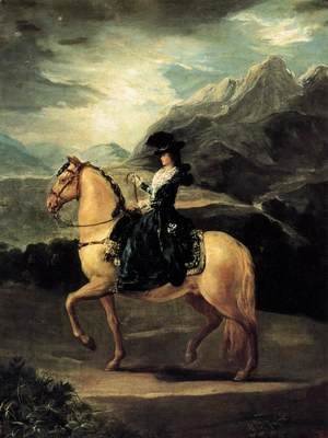 Portrait Of Maria Teresa De Vallabriga On Horseback