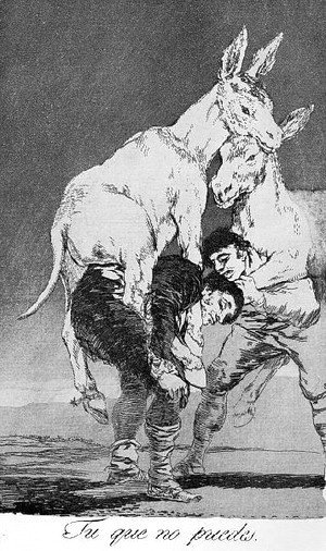 Goya - Caprichos  Plate 42  They Who Cannot