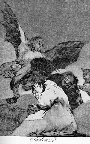 Goya - Caprichos  Plate 48  Tale Bearers Blasts Of Wind