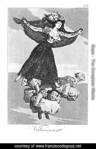 Goya - Caprichos  Plate 61  They Are Flying