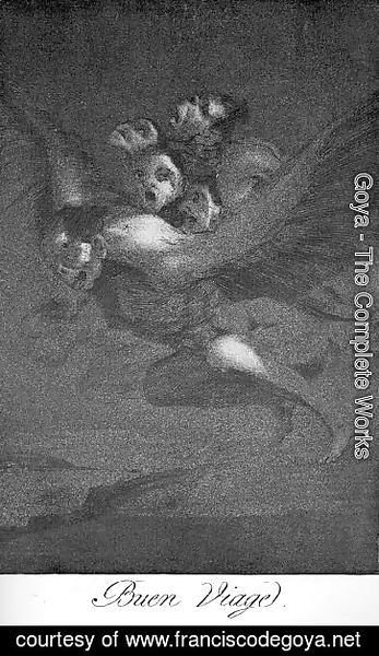 Goya - Caprichos  Plate 64  Bon Voyage
